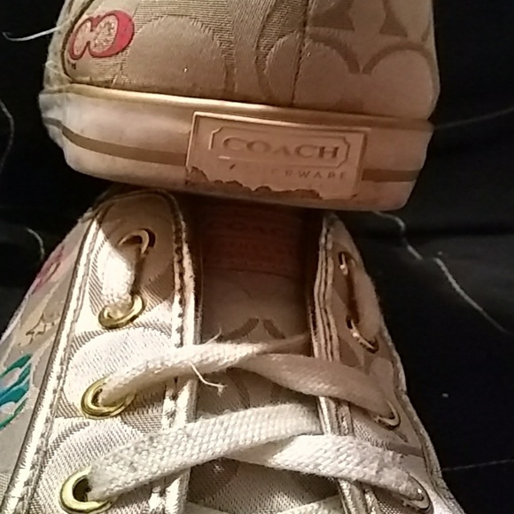 Coach Metallic Sneakers - Picture 6 of 8